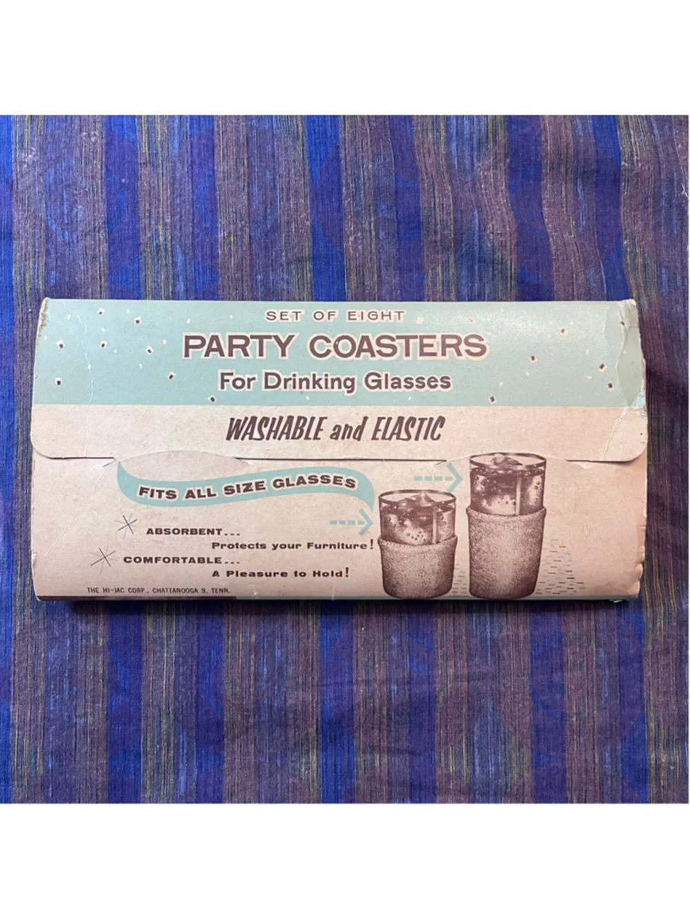 Vintage midcentury party coasters